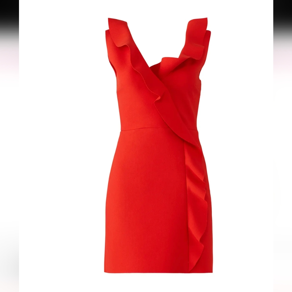 MSGM Red Ruffle Dress - Picture 4 of 13